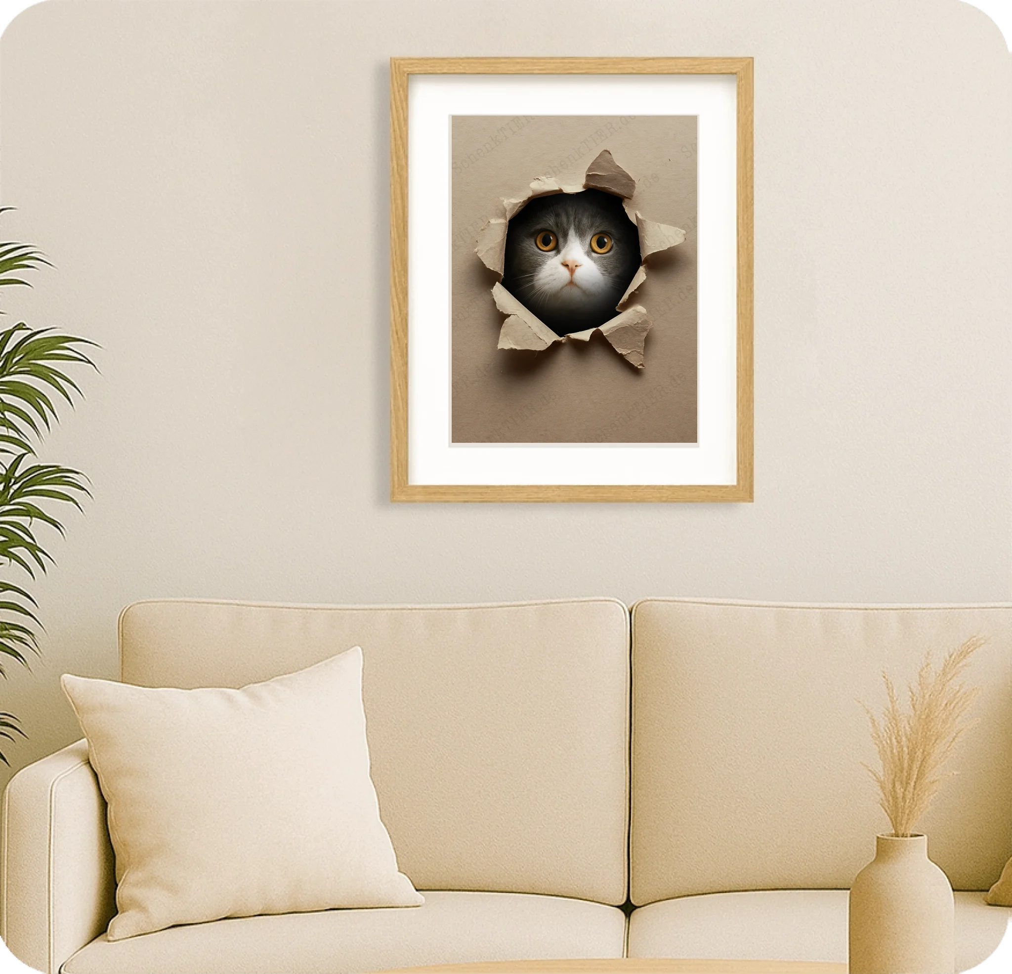 Poster 30 mal 40 für Wohnzimmer von Schenktier