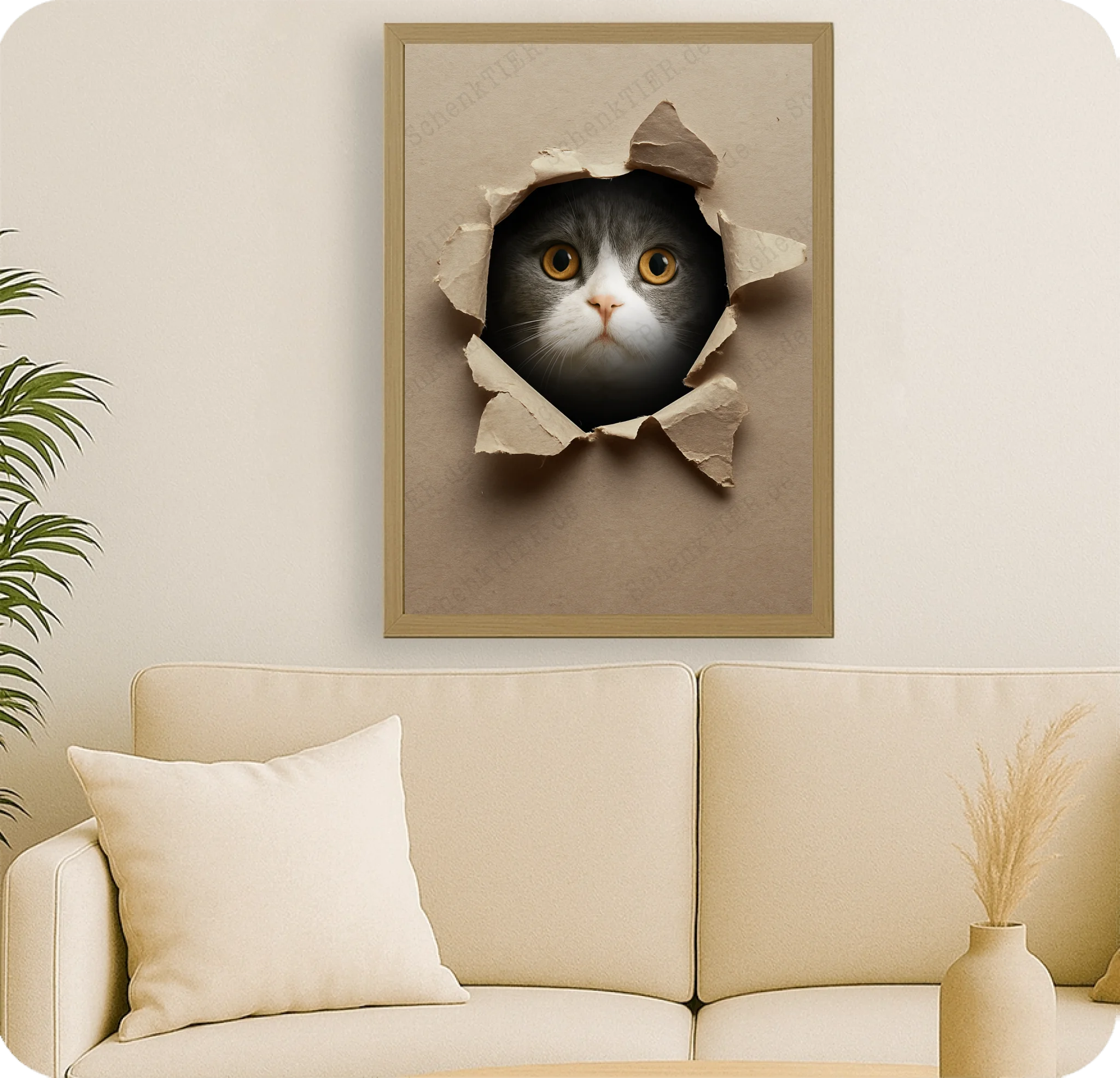 Poster 50 mal 70 für Wohnzimmer von Schenktier