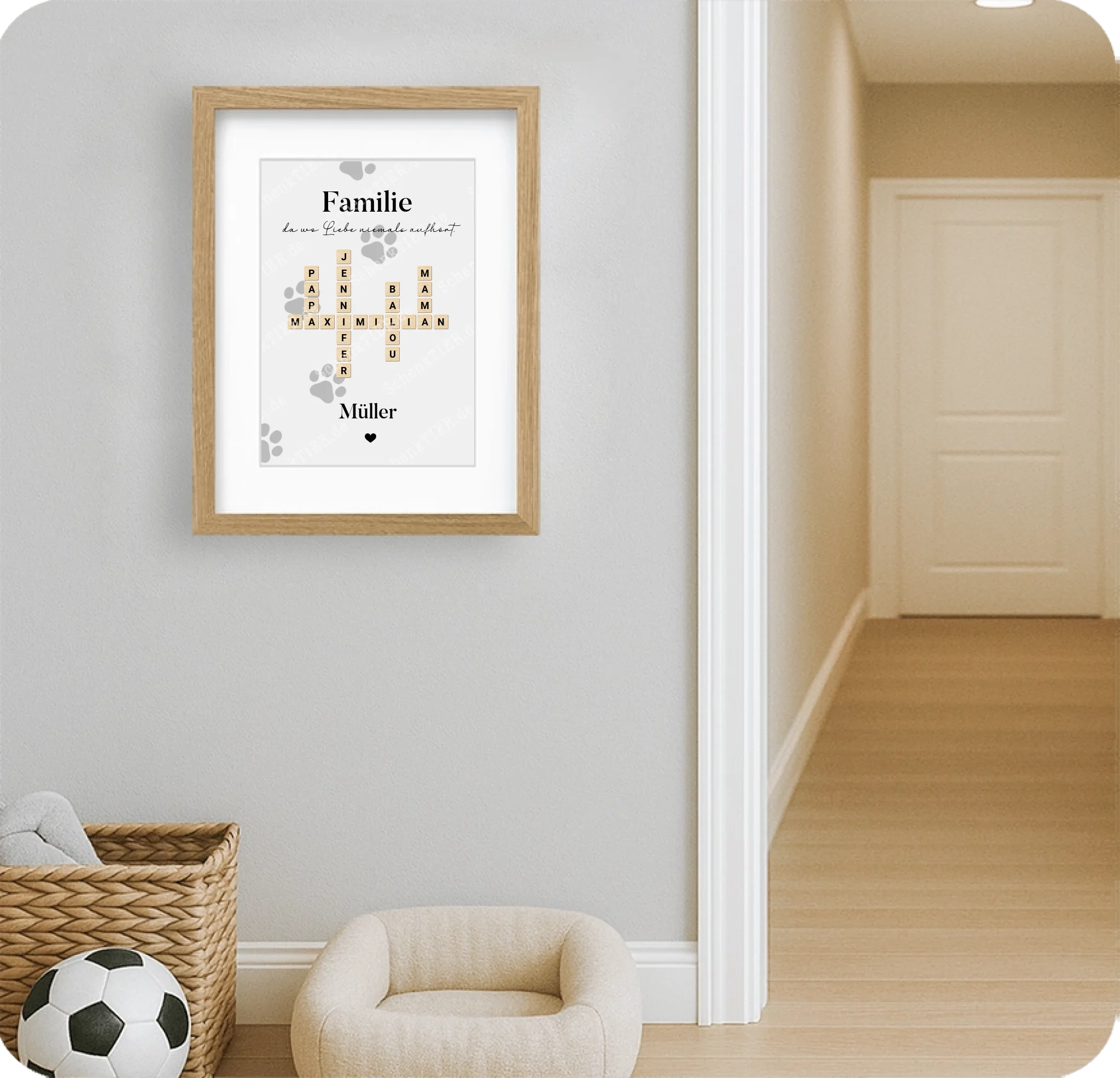 Poster 20 mal 30 für Kinderzimmer von Schenktier