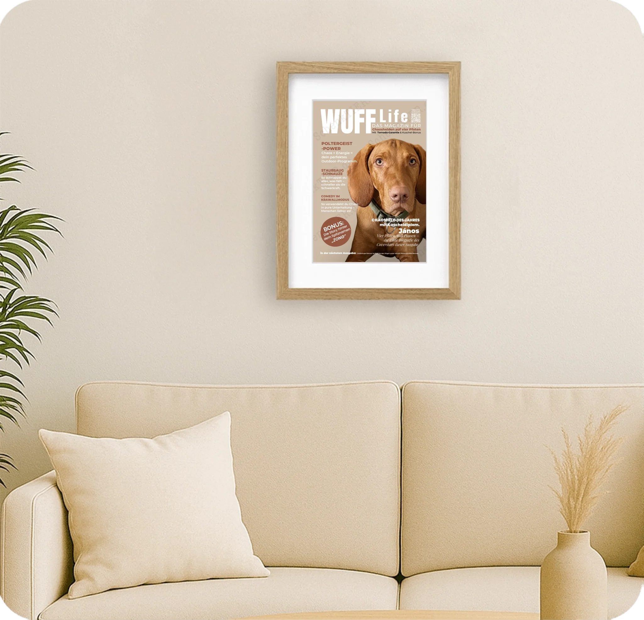 Poster 20 mal 30 für Wohnzimmer von Schenktier