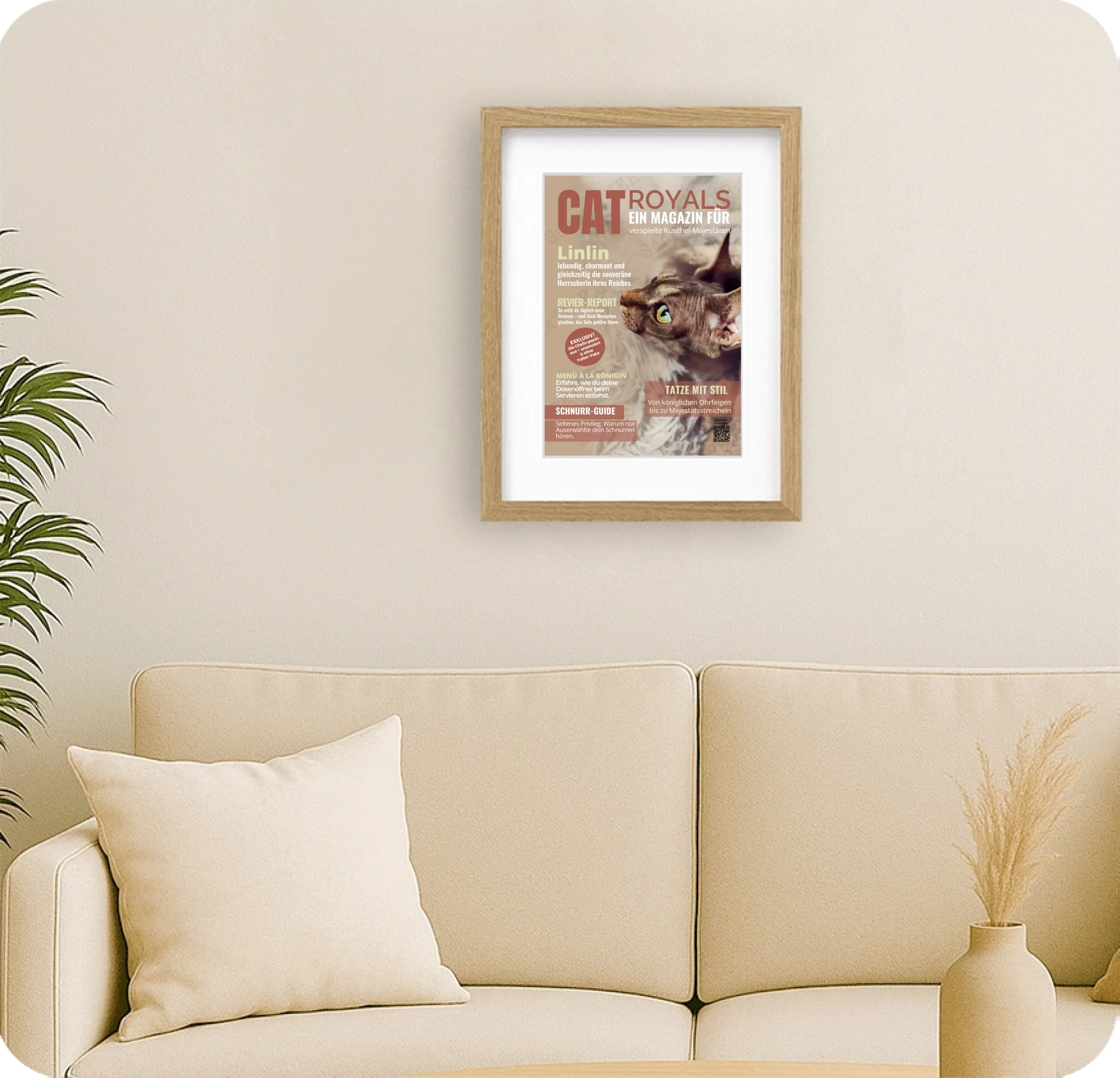 Poster 20 mal 30 für Wohnzimmer von Schenktier