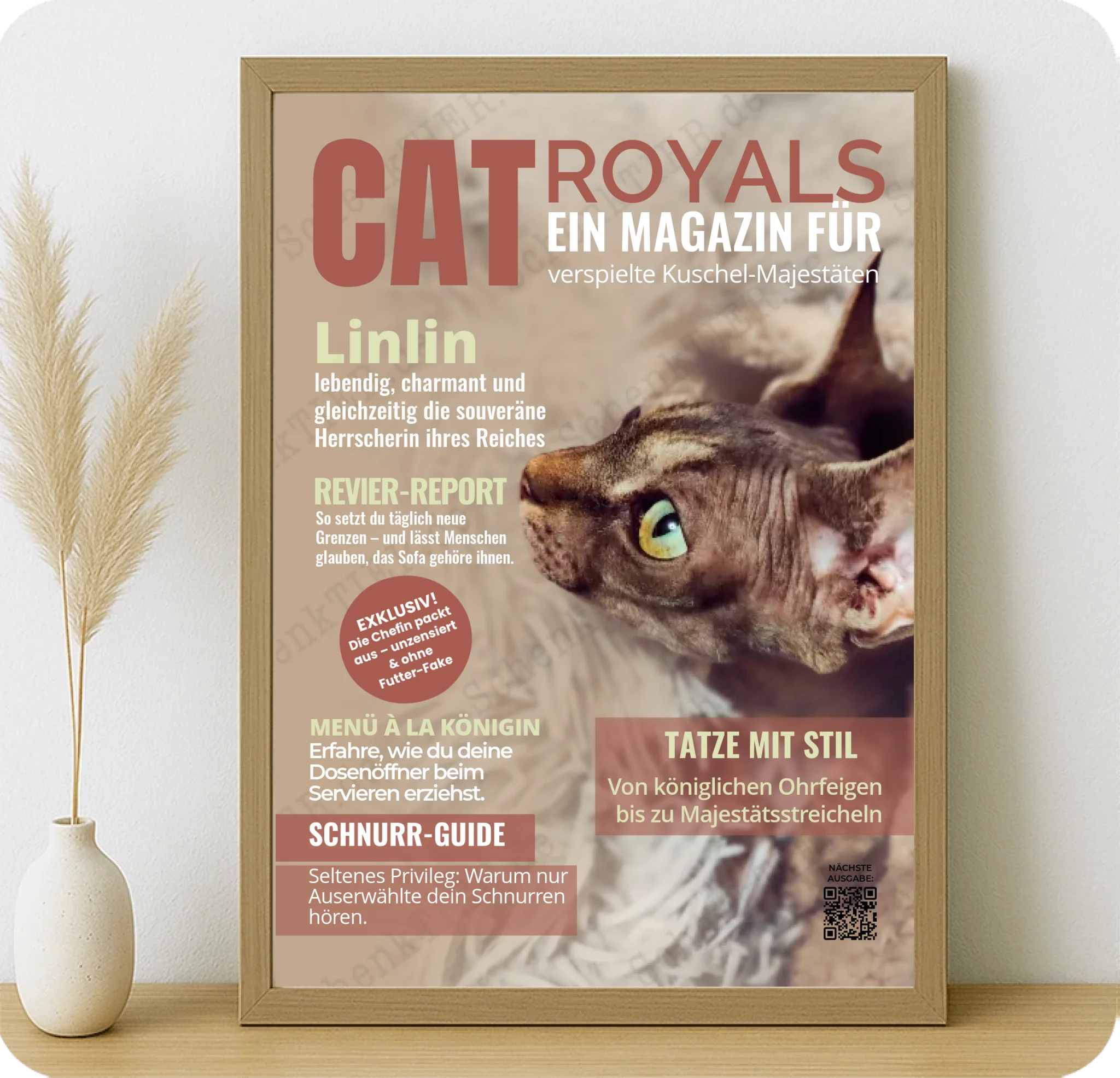 Poster 50 mal 70 für Kommode von Schenktier