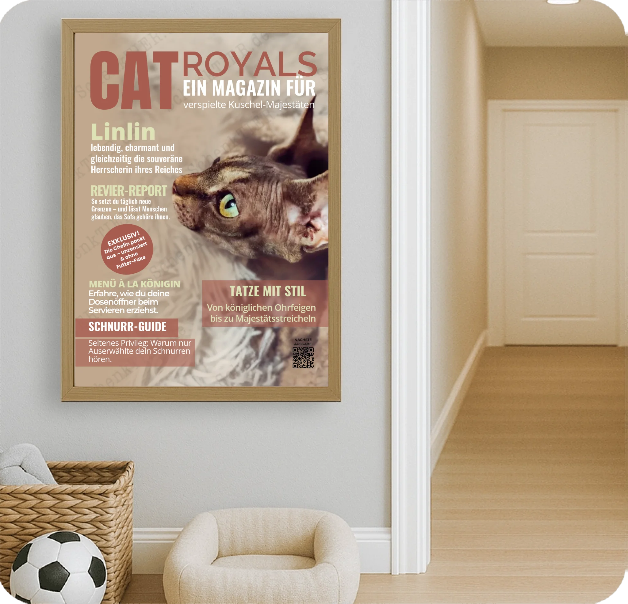 Poster 50 mal 70 für Kinderzimmer von Schenktier