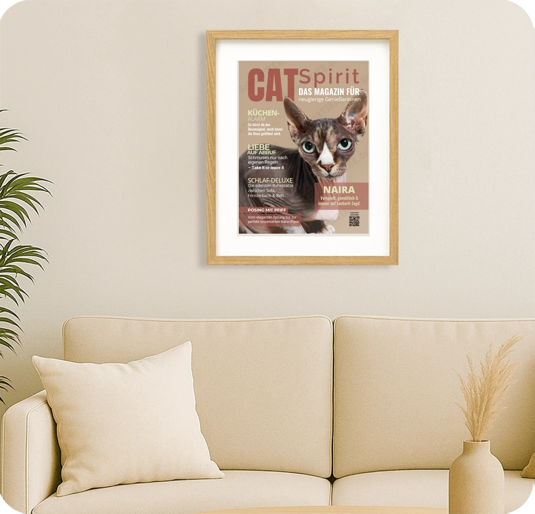 Poster 30 mal 40 für Wohnzimmer von Schenktier