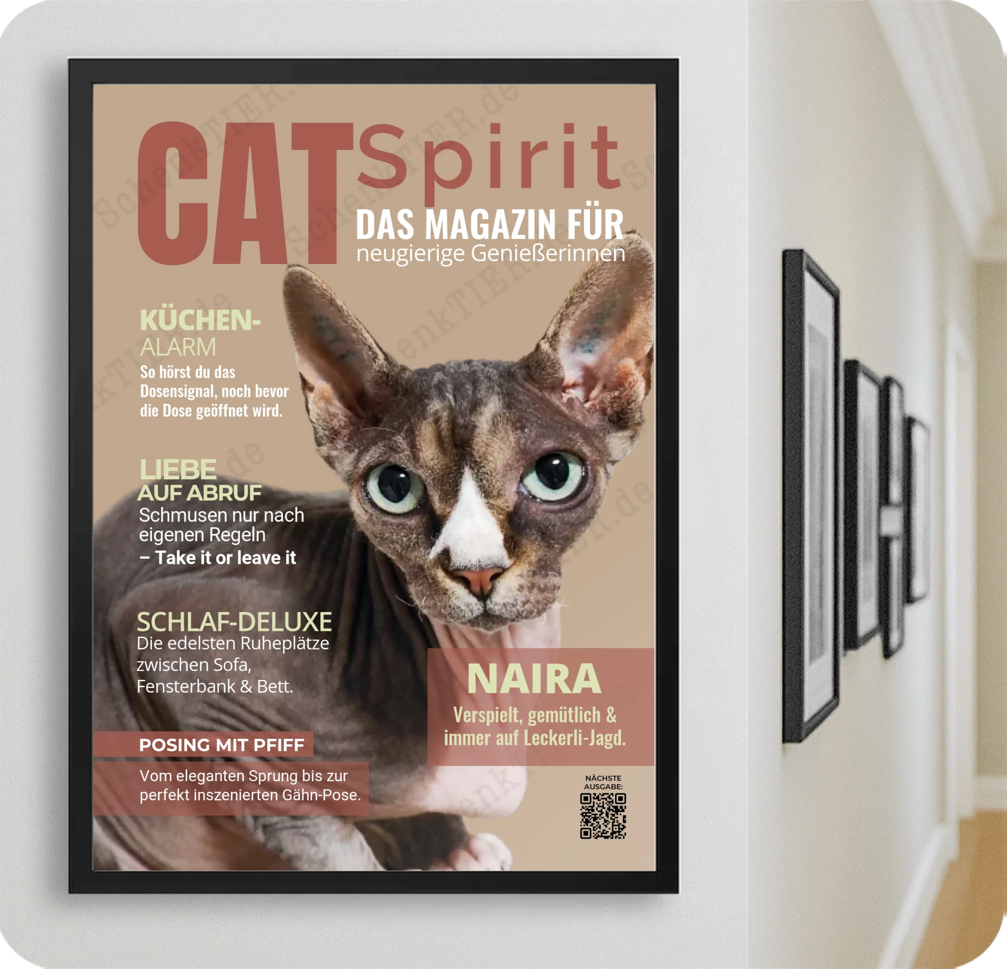 Poster 50 mal 70 für Flur von Schenktier