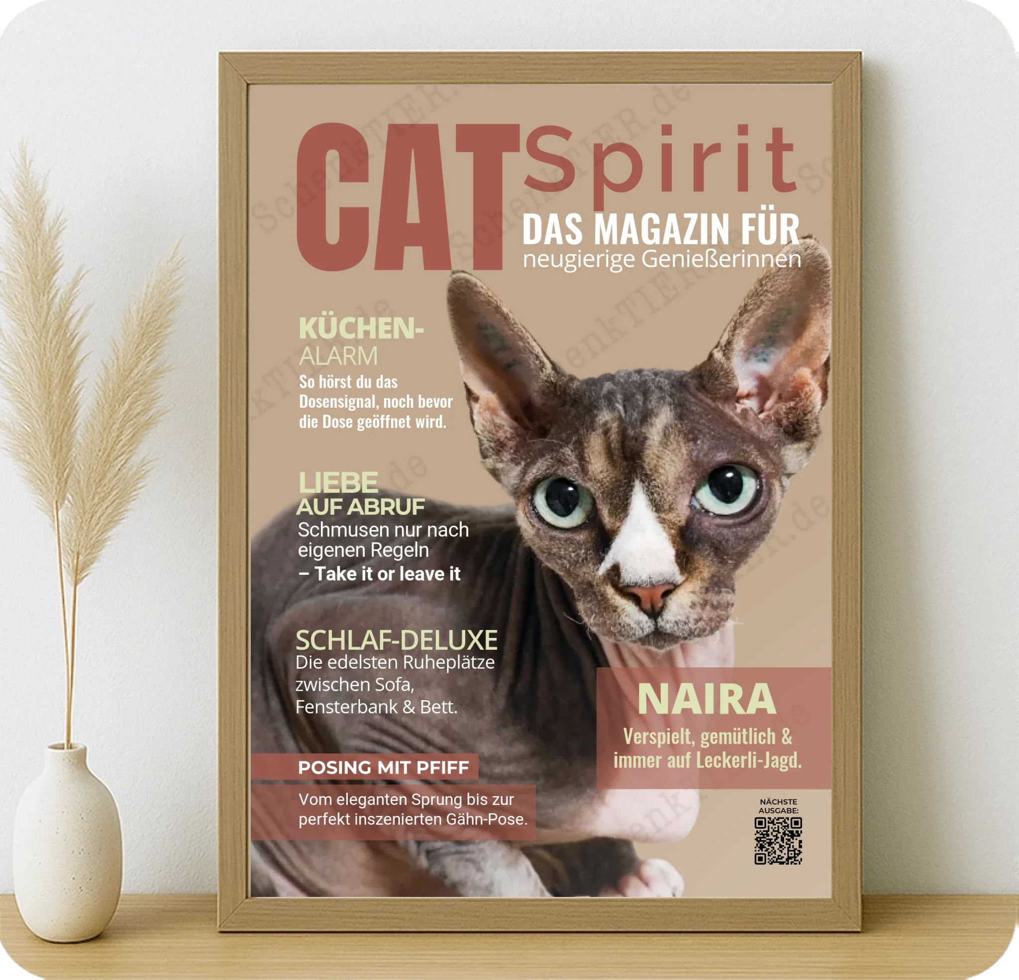 Poster 50 mal 70 für Kommode von Schenktier