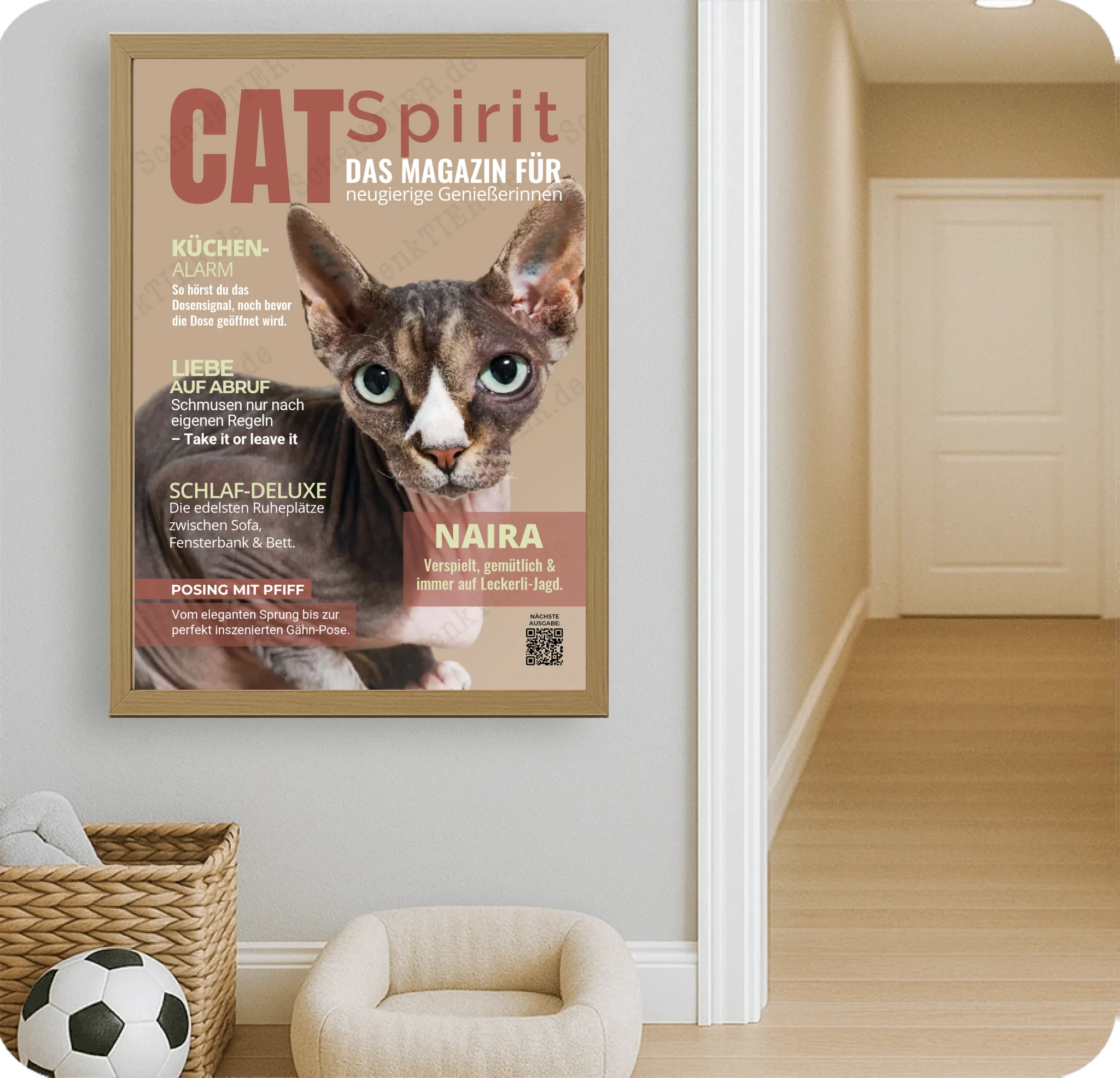 Poster 50 mal 70 für Kinderzimmer von Schenktier