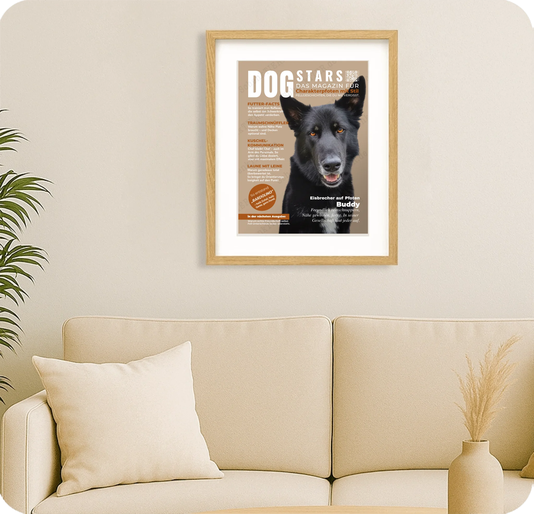 Poster 30 mal 40 für Wohnzimmer von Schenktier