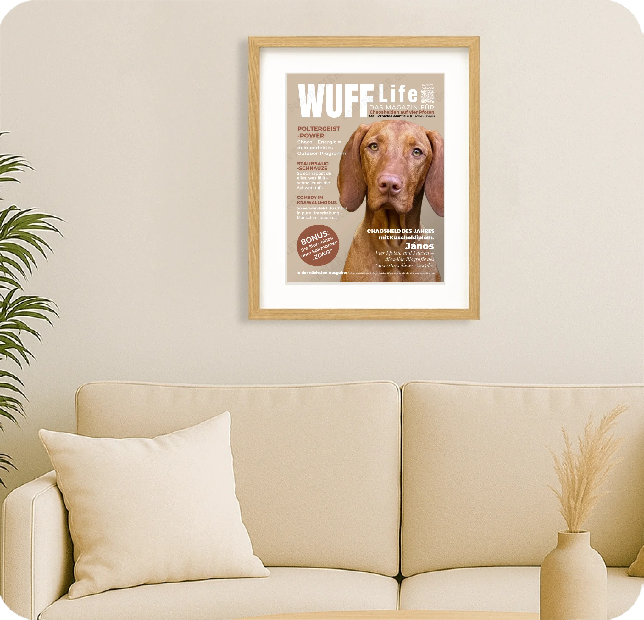 Poster 30 mal 40 für Wohnzimmer von Schenktier