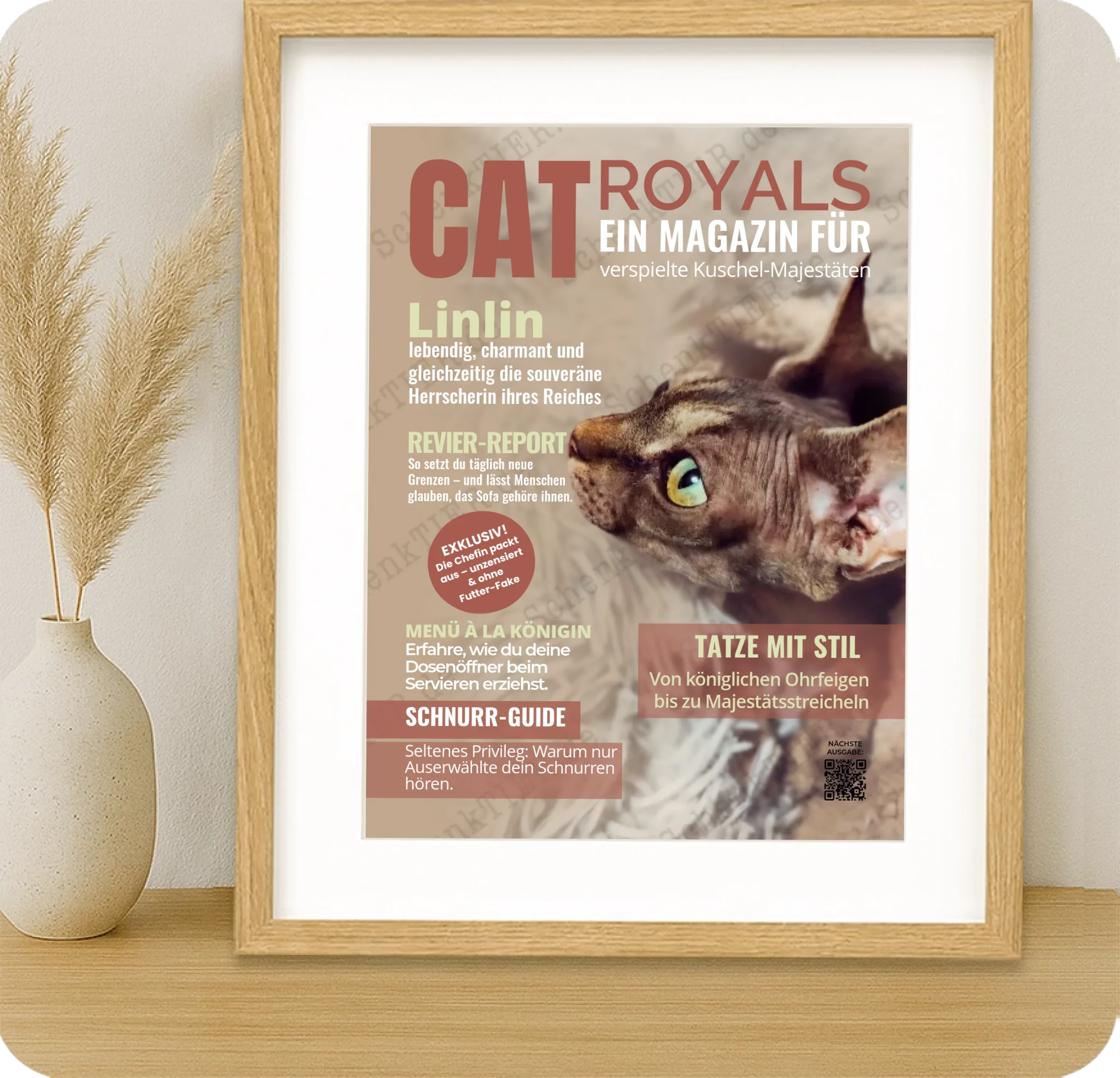 Poster 30 mal 40 für Kommode von Schenktier