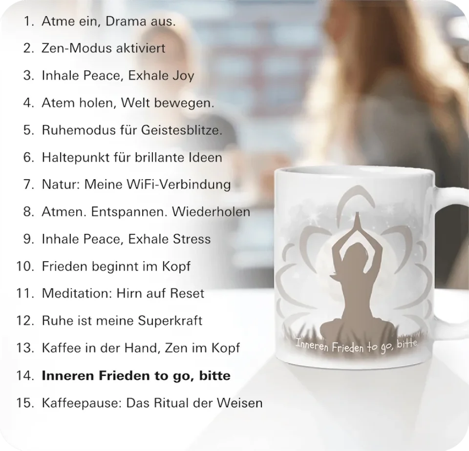 Geschenk für Freundin Pausentasse personalisierbare Tasse Pause Tasse