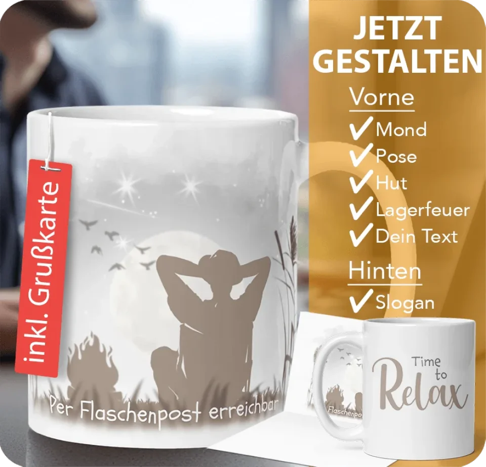 Tasse Freund Tasse Papa Tasse Onkel Tasse Pause mit Grußkarte