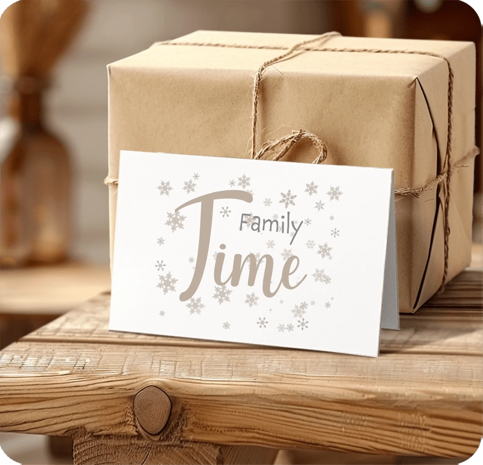 Personalisierte Family Scrabble Tasse – Wähle zwischen Einzel- und 4er-Set mit Grußkarte