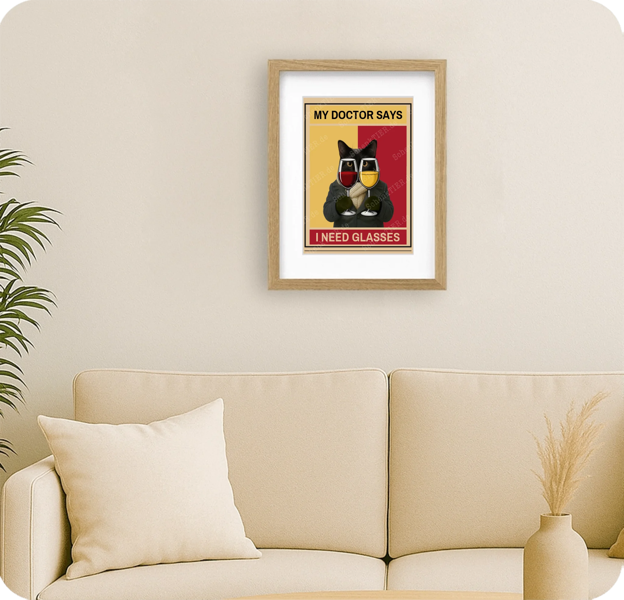 Poster 20 mal 30 für Wohnzimmer von Schenktier 