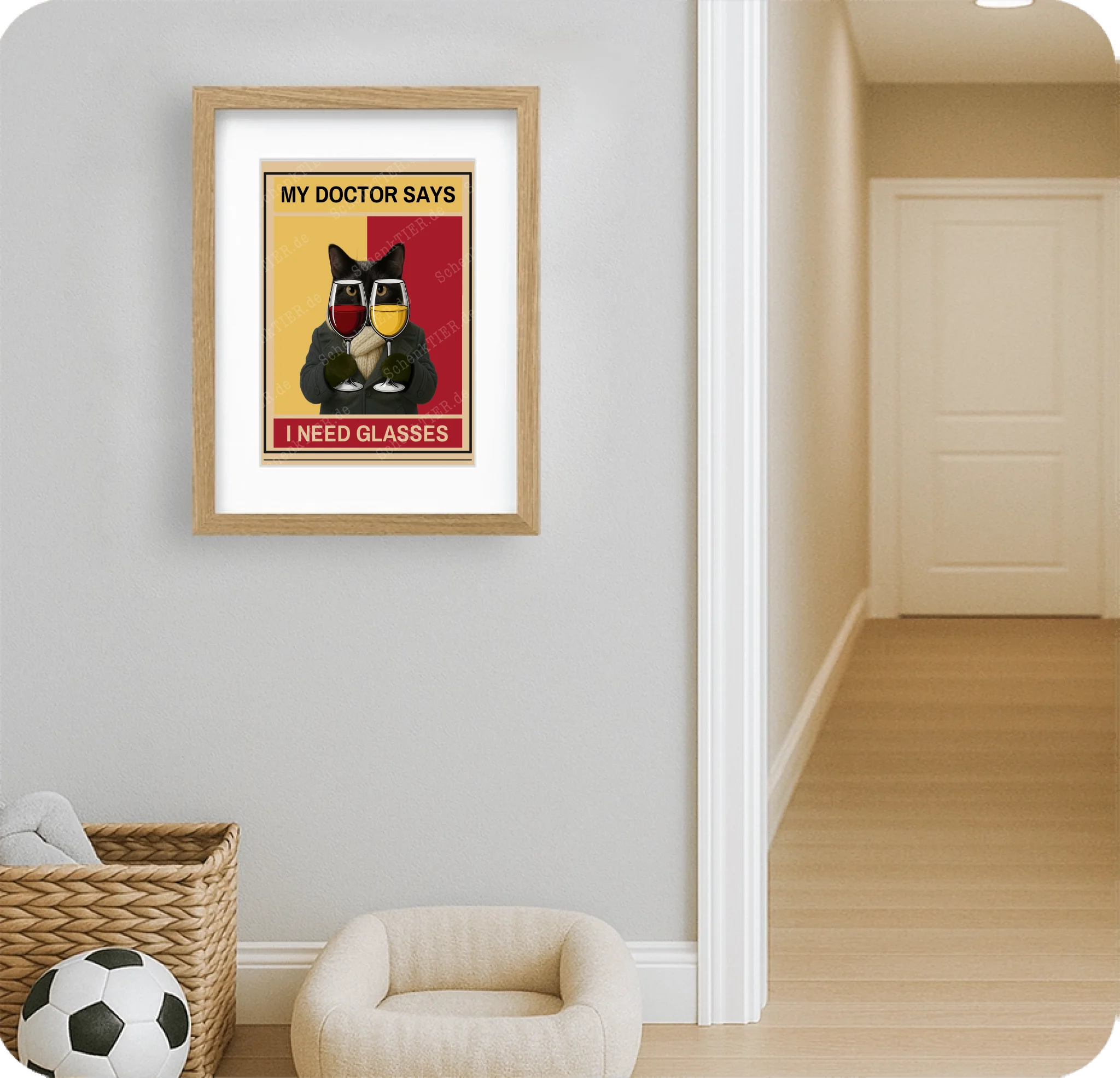 Poster 20 mal 30 für Kinderzimmer von Schenktier
