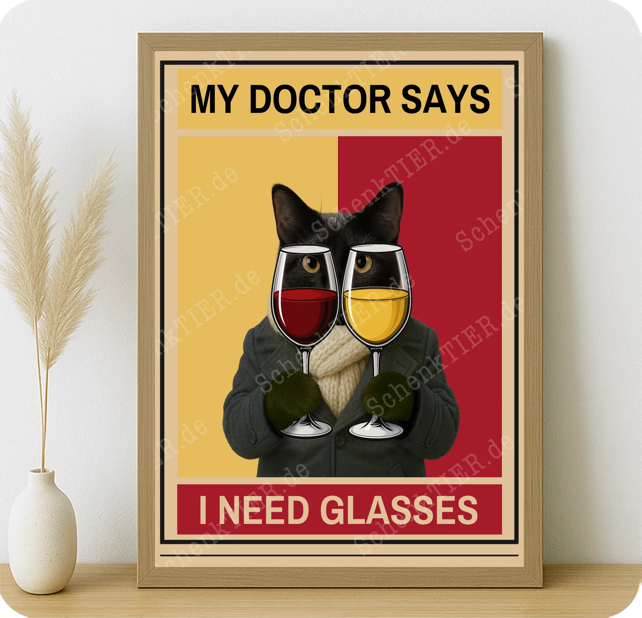 Poster 50 mal 70 für Kommode von Schenktier 