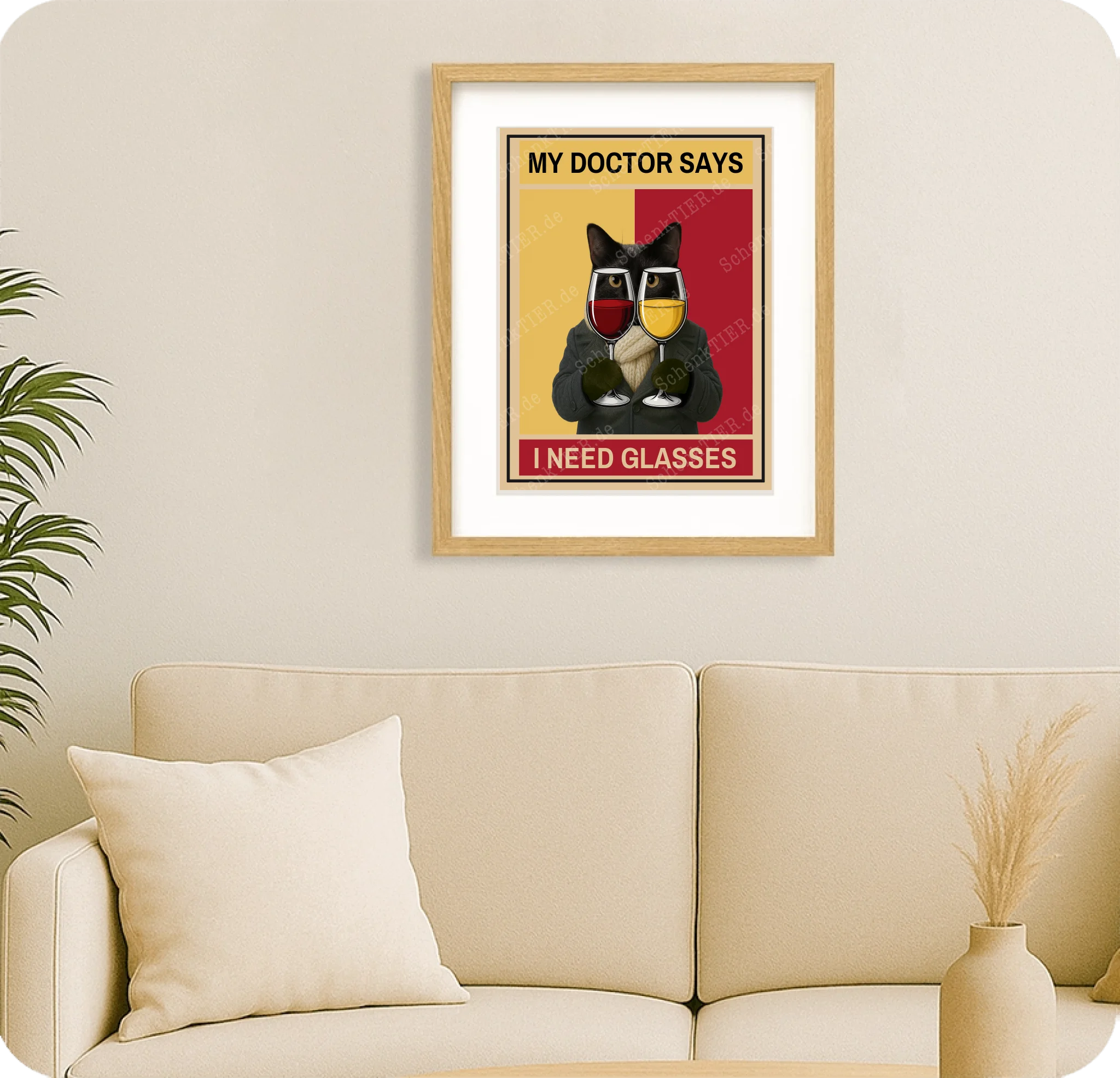 Poster 30 mal 40 für Wohnzimmer von Schenktier 