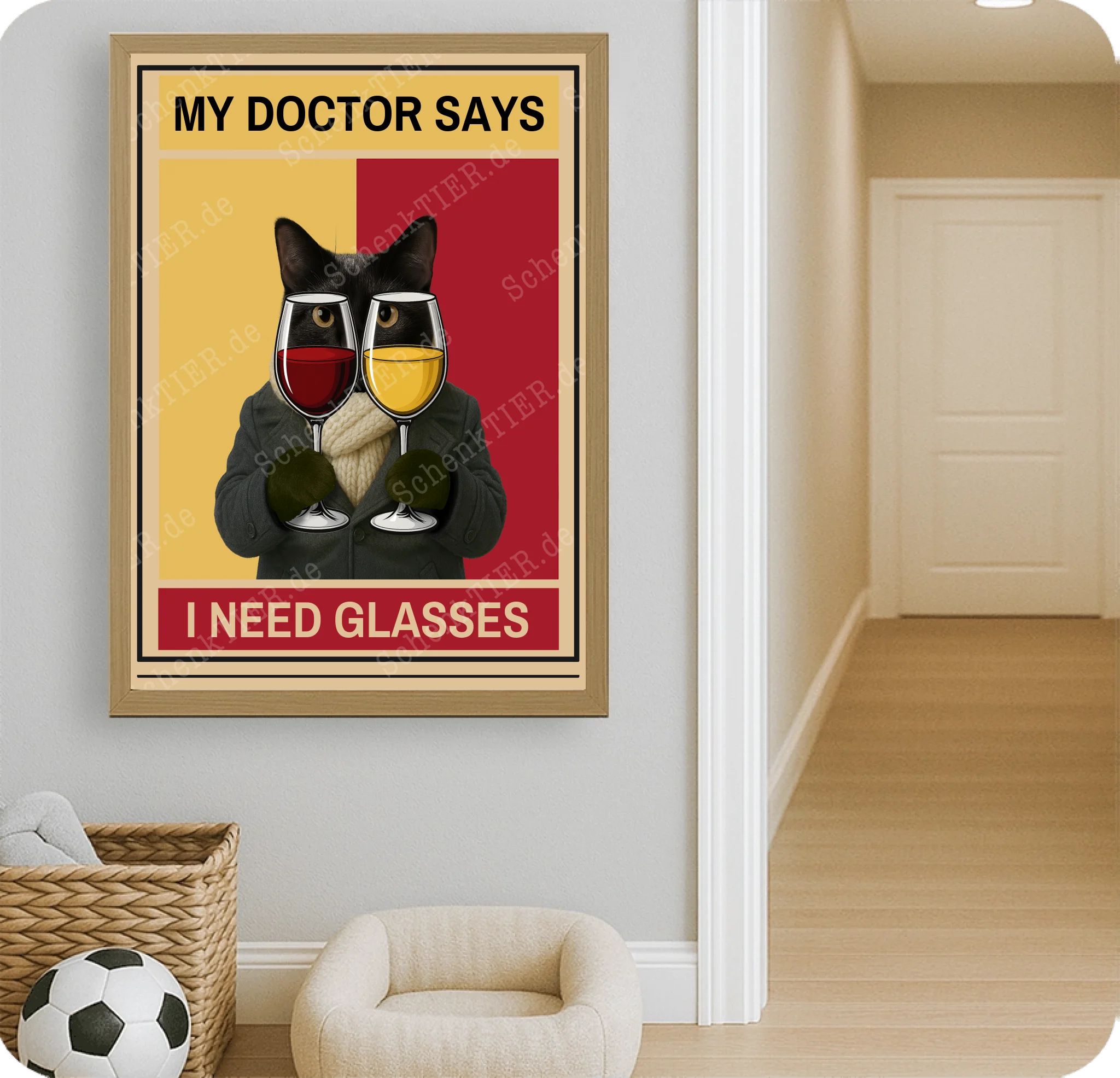 Poster 50 mal 70 für Kinderzimmer von Schenktier