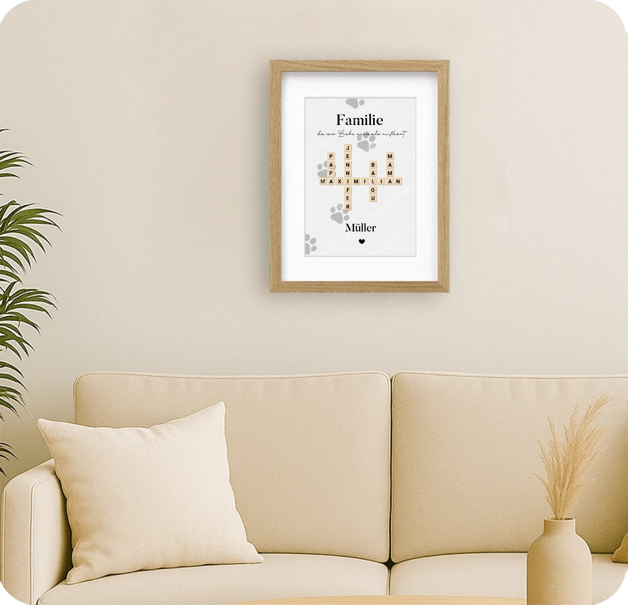 Poster 20 mal 30 für Wohnzimmer von Schenktier 