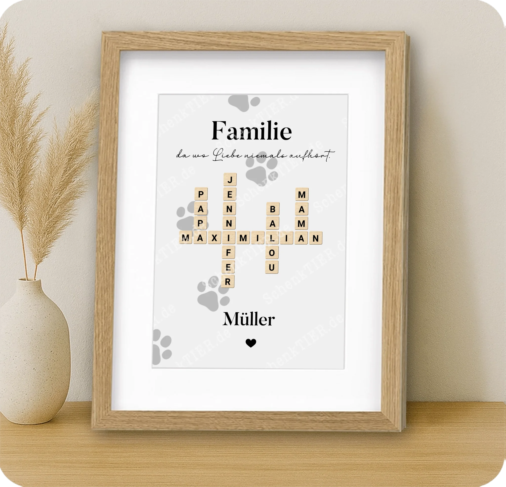 Poster 20 mal 30 für Kommode von Schenktier 