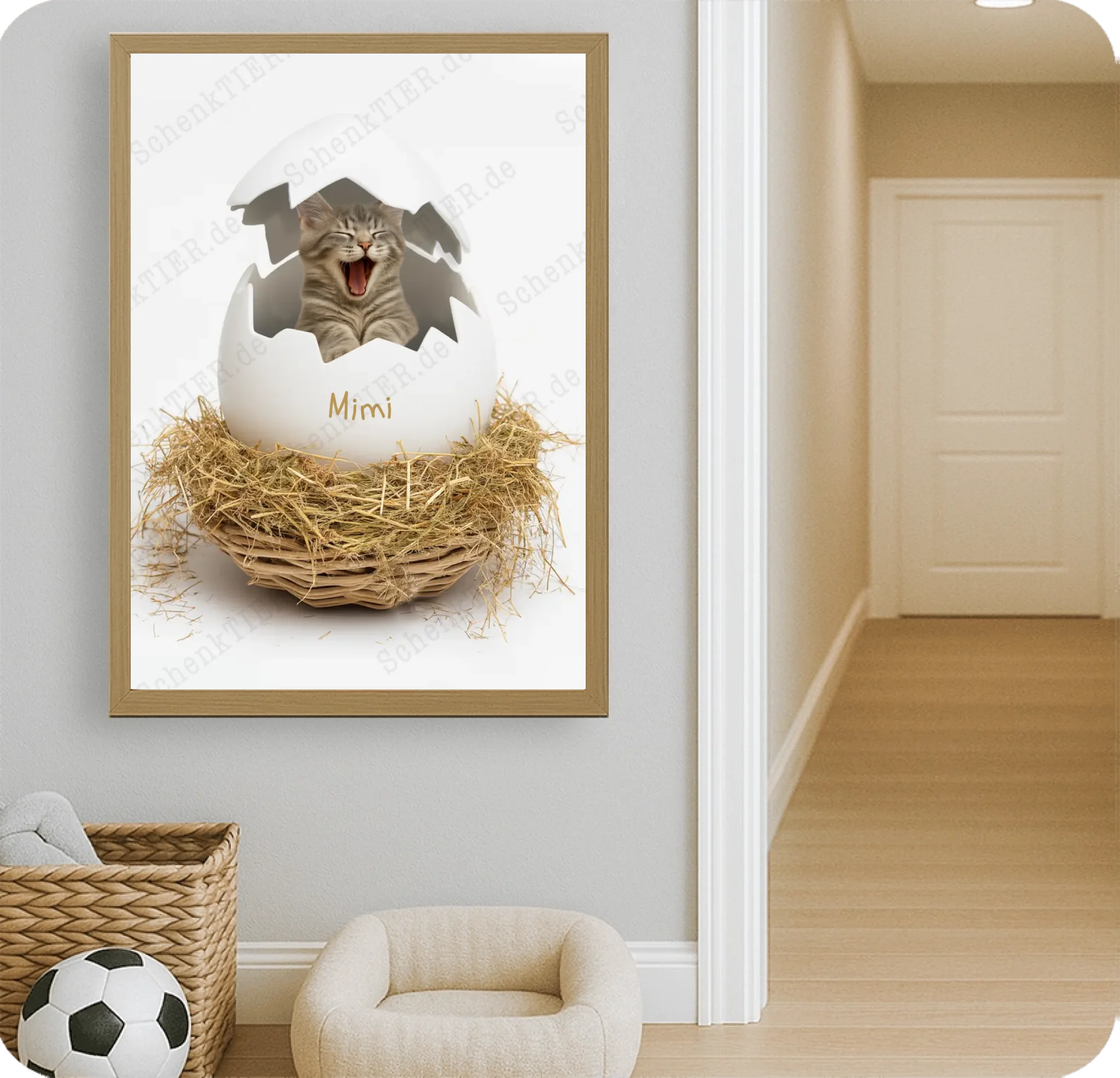 Poster 50 mal 70 für Kinderzimmer von Schenktier