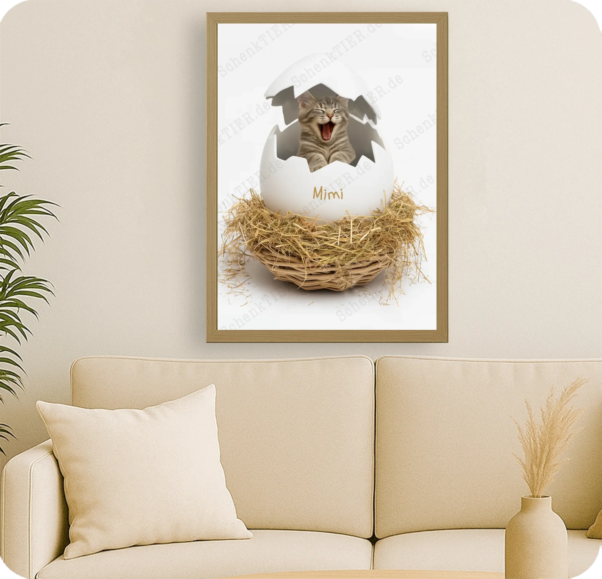 Poster 50 mal 70 für Wohnzimmer von Schenktier 