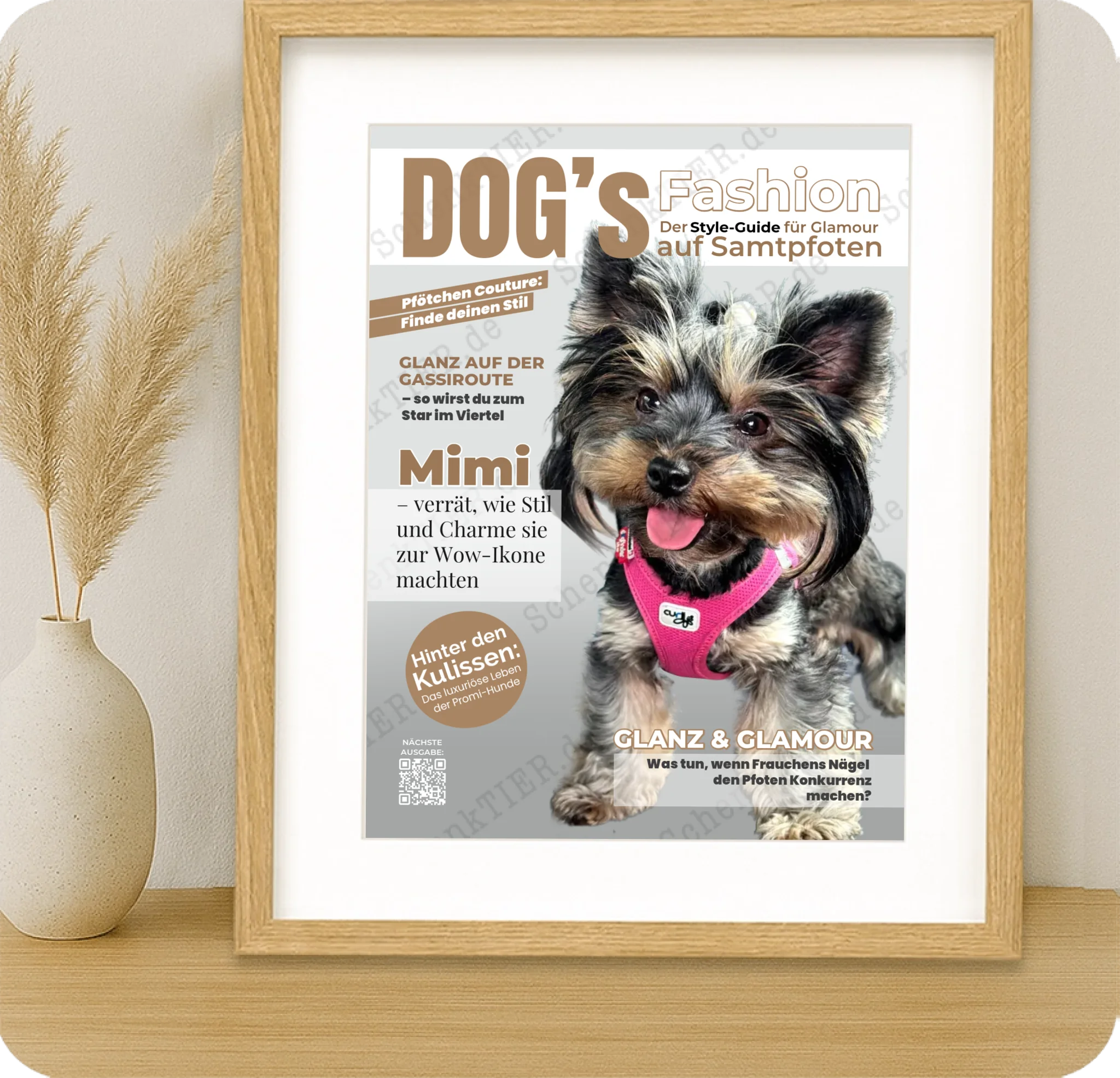 Poster 30 mal 40 für Kommode von Schenktier 